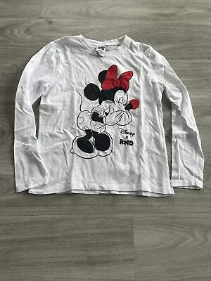 Girls Minnie Mouse Red Nose Day Comic Relief Jumper Age 7-8 • £4