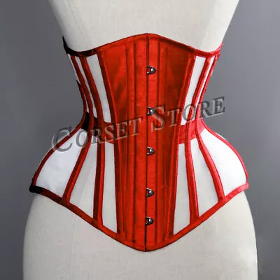 Heavy Duty Steel Boned Underbust Waist Trainer Women's Mesh And Satin Corset 02 • £24.99