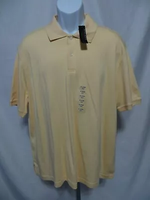 NWT J.Ferrar Mens Size XL Short Sleeve Yellow Polo Shirt • $9