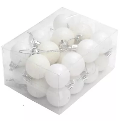 24/48 Christmas Decor Baubles Tree Xmas Balls Party Wedding Ornaments 3/6/8cm • $8.99