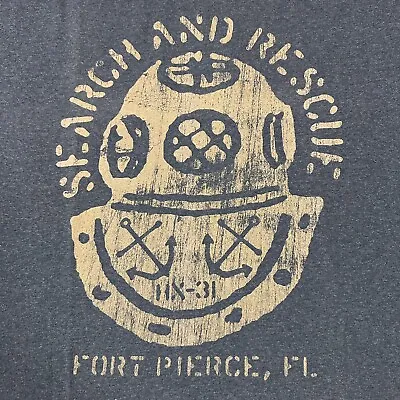 Search And Rescue Fort Pierce FLorida Mens Tshirt 2XL Blue Lost Gods HN-31 Diver • $12.95