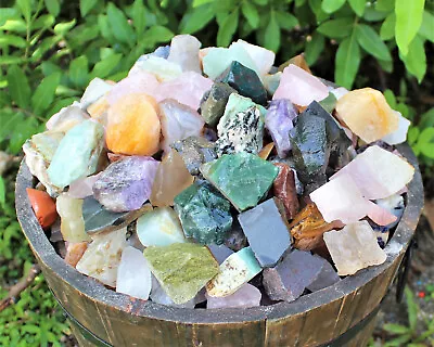 3 Lb Bulk Mix Assorted Rough INDIA Mix Stones (Raw Natural Rocks) • $24.95