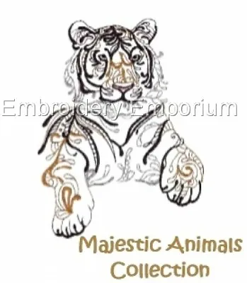 Majestic Animals Collection -machine Embroidery Designs On Usb 4x4 5x7 6x10 7x12 • £16.95