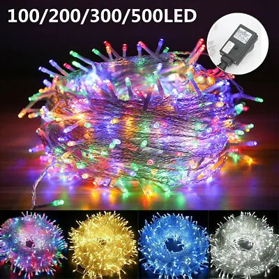£5.99 • Buy 20-500LED Waterproof String Fairy Lights Battery Plug In Outdoor Xmas Tree Party