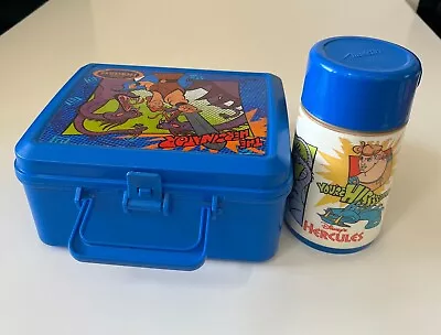 Vintage '90s Disney's Hercules The Hercinator - Plastic Lunch Box With Thermos • $15