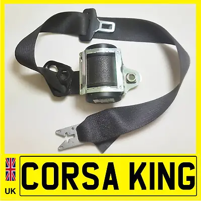 2013 Vauxhall Corsa D SXI 3 Door Front Drivers Seat Belt Black - FULLY WORKING • $31.07