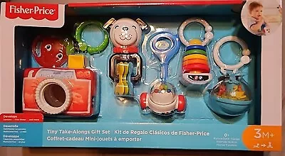 Fisher Price Tiny Take-Along Gift Set 6 Pcs. Baby Developmental Toys NIB • $13.49