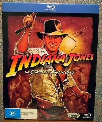 Indiana Jones - The Complete Adventures : Blu-ray : 5 Disc Boxset. • $33.95