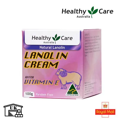 Healthy Care Natural Lanolin & Vitamin E Cream 100g • £11.99