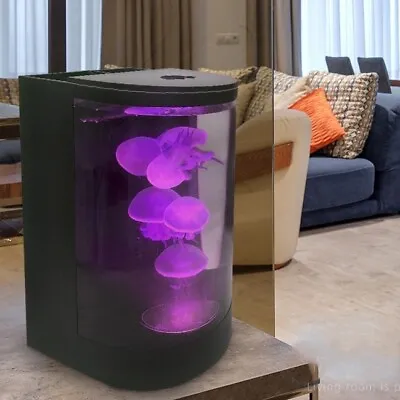 Desktop Jellyfish Aquarium Tank Kit For Real Live Jellyfish Fish Tank 2.8L • £80.99