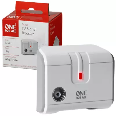 One For All - One Way Signal Booster For Tv And Radio Digital Amplifier - Sv9601 • £13.99