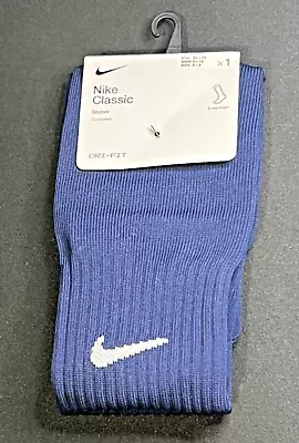 Nike Classc DRI-FIT Cushioned Knee High Soccer Socks Navy M 6-8 W 6-10 NWT • $6.99