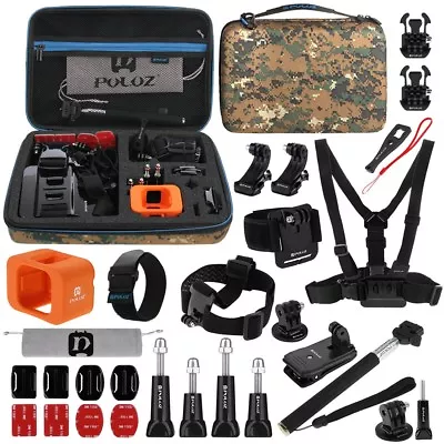 Accessories Combo Kit Case Mount Strap Monopod Adapter For GoPro HERO5 4 Session • $72.18