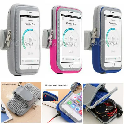 Sport Armband Running Jogging Case Workout Pouch Arm Cover For IPhone 11 Samsung • $13.85