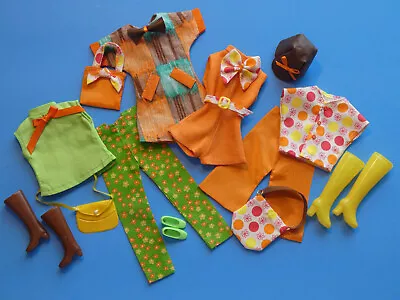 Vintage Barbie Clone And Handmade Sunny Colors Mod Outfits & Accessories OOAK • $33.99