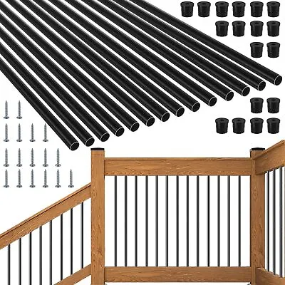 101 Pack 26  Deck Balusters Metal Spindles Aluminum Alloy Railing W/ Connectors • $135.90