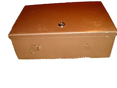 Vintage Steel Fire Proof Cash Box • $17.95