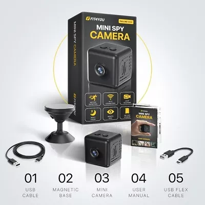 Mini Hidden Camera Wifi Home Security Cam Full HD 1080P Night Vision Audio • $16.50