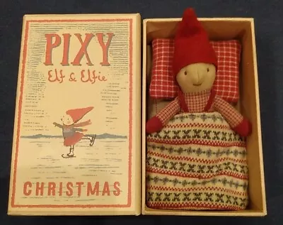 Maileg Elfie Christmas Pixy Girl Doll In Matchbox New • $49.95