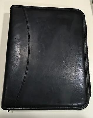 Classic 1.5  Ring Black LEATHER FRANKLIN COVEY Planner/Binder • $24.99