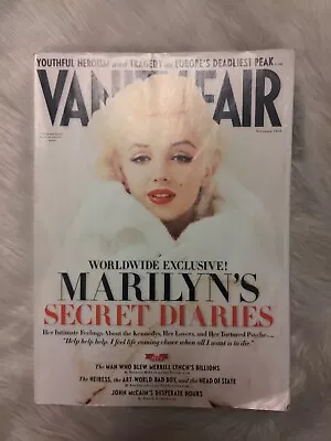 VANITY FAIR November 2010 * Marilyn Monroe's Secret Diaries * John McCain * 230p • $4.99