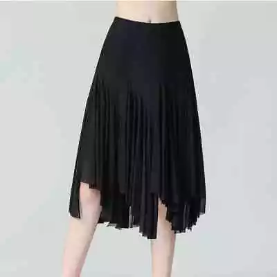 Mesh Mid-Long Latin Dance Skirt Women New Soft Ballroom Dance Waltz Dancewear • $41.94