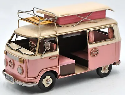 Retro Handmade Bus Model Kombil W/Roof Rack 1:18-SCALE For Home Decor Gift DEAL • $102.50