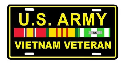 Unites States Army Vietnam Veteran  High Gloss Aluminum License Plate • $14.87