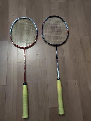 Two Victor Badminton Racket Super Wave 36 Vbs66n  3ug5 Hypernano X20h 4ug5 • $140