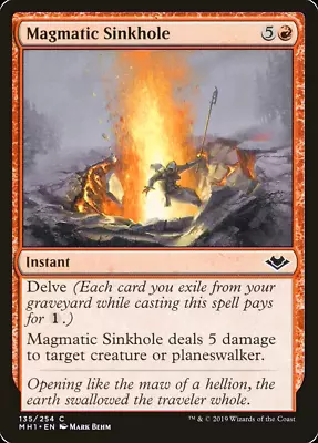 4x MTG Magmatic Sinkhole Modern Horizons (Playset) - PACK FRESH • $0.99