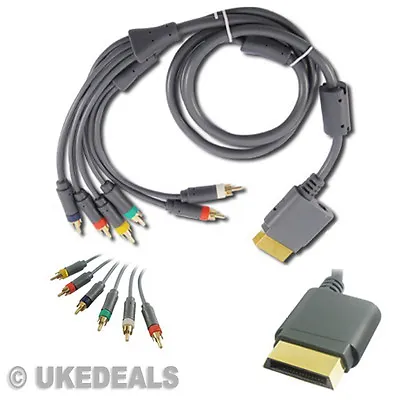 4M Audio Video Gold Plated HD Component 6 RCA AV TV HDTV Cable Lead For Xbox 360 • £4.52