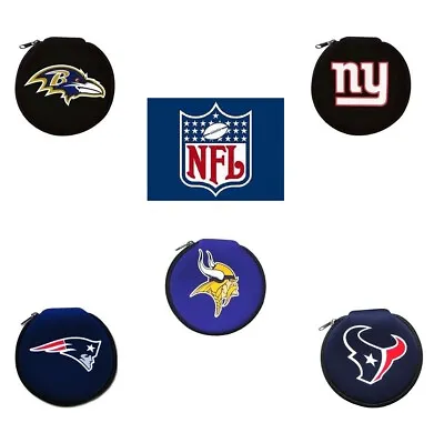 1 Case 12 Disc Holder CD DVD Blue Ray Travel Storage NFL Organizer CHOOSE TEAM  • $14.95