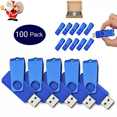 100 Bulk USB Stick 2.0 Flash Drive 1G 2G 4G 8G 16G Memory Swivel Thumb USB Stick • $284.04