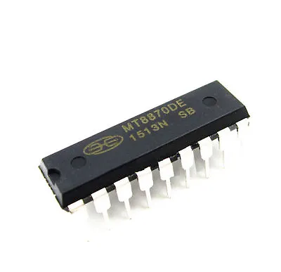 2Pcs MT8870 CMOS LOW POWER DTMF DECODER RECEIVER IC NEW  • $0.99