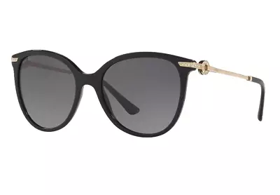 Womens Bvlgari Sunglasses Bv8201b Black/ Polarized Grey Gradient Sunnies • $455.95