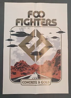 Foo Fighters Original Concrete & Gold Album Promo Poster Grohl Nirvana • $30