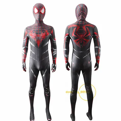 £63.42 • Buy Spiderman Miles Morales PS5 Tights Bodysuit Zentai Jumpsuit Halloween Costume