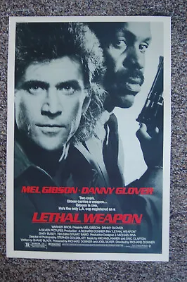 Lethal Weapon Lobby Card Movie Poster Mel Gibson Danny Glover  • $4