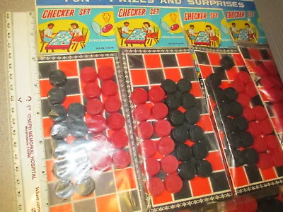 CHECKERS Store Display 1960s Novelty Board Game (1 MIP Example) Playset UNUSED • $9.99