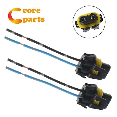 2x 9005 HB3 Female Two Harness Pigtail Plug Wiring For Head Light High Beam • $9.18