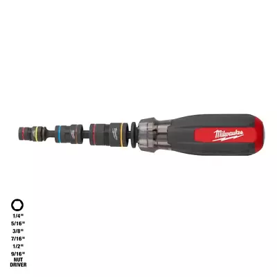 Milwaukee Multi Nut Driver With Shockwave Impact Duty Magnetic Nut Drivers Red • $38.69