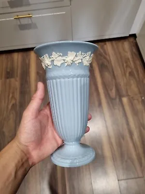 £15 • Buy Wedgwood Embossed Queen’s Ware Pale Blue Vase