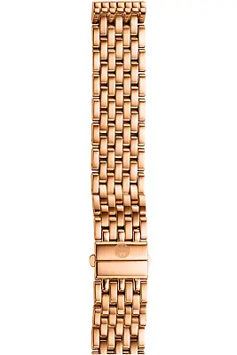 NEW MICHELE - Deco 16 Rose Gold Plated Bracelet - MS16DM267715 - 16mm - $700 • $395