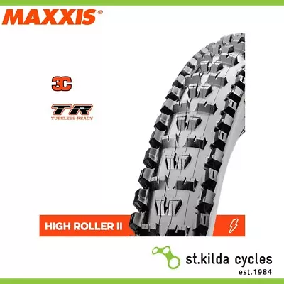 Maxxis High Roller II Tyre - 27.5 X 2.40 - 3C Terra EXO TR Folding 60TPI - Pair • $223.95