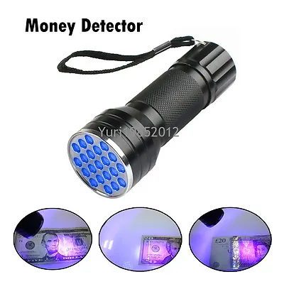 UV Ultraviolet Torch Counterfeit Fake Forgery Bank Note Money Detector Checker • $5.96