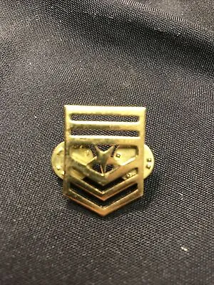 Vintage Military Insignia Brass Pin Cadet Sergeant Major For Army JROTC • $11