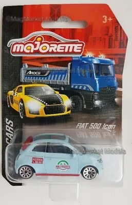 Majorette · Fiat 500 Icon · Pale Blue · 1/64 · Brand New And Sealed • $21.09