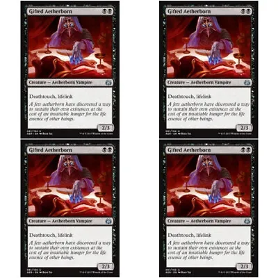 $6.99 • Buy 4 X GIFTED AETHERBORN NM Aether Revolt MTG Black- Vampire Unc