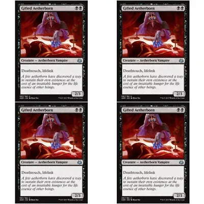 $6.99 • Buy 4 X GIFTED AETHERBORN NM Aether Revolt MTG Black- Vampire Unc