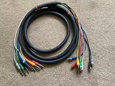 Snake 8 Way Channel Recording Unbalanced Loom Rca To Jack 3m 6.35mm Cable • £18